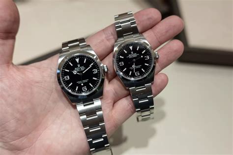 rolex explorer 36 vs 40